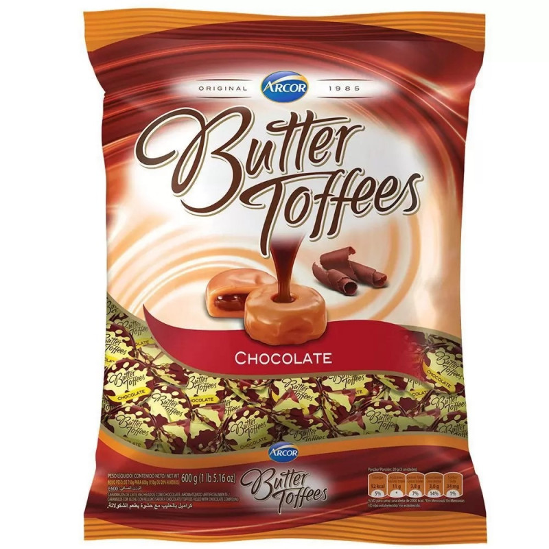 BALA BUTTER TOFFEES CHOCOLATE  500g
