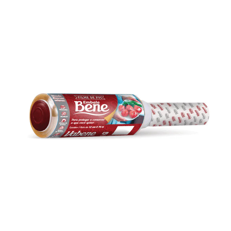 FILME PVC  BASTONETE VABENE EMBALABENE 12x70m
