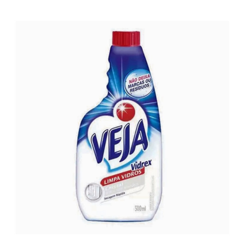 LIMPA VIDRO VEJA VIDREX CRISTAL REFIL 500ml