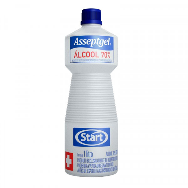 ALCOOL LIQUIDO 70% START ASSEPTGEL 1L