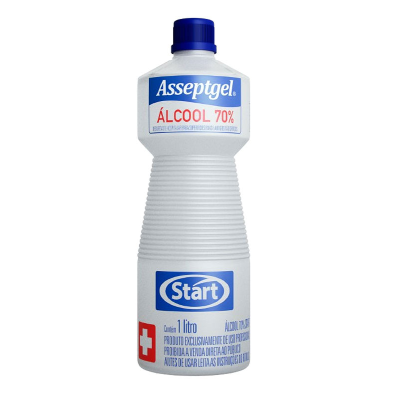 ALCOOL LIQUIDO 70% START ASSEPTGEL 1L