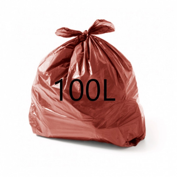 SACO LIXO 100x100Un 70x80x0 03mm MARROM