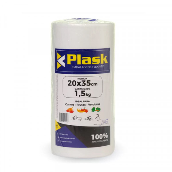 BOBINA PICOTADA PLASK REFORCADA FUNDO RETO 20x35