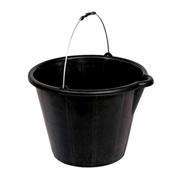 BALDE PLASTICO COM BICO PRETO 12L