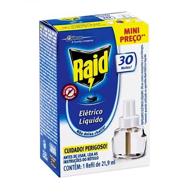 INSETICIDA RAID ELETRICO 30N REFIL UNITARIO