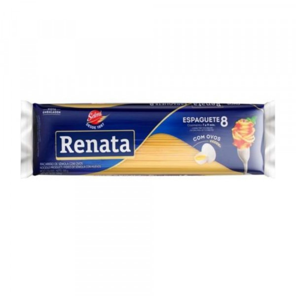 MACARRAO ESPAGUETE RENATA Nº8  500g