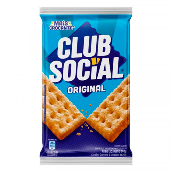 BISCOITO CLUB SOCIAL ORIGINAL  6Un