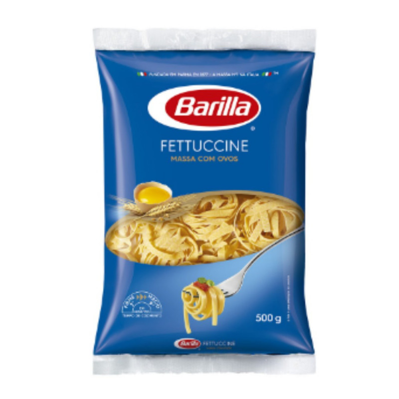MACARRAO FETTUCCINE COM OVOS BARILLA Nº3  500g