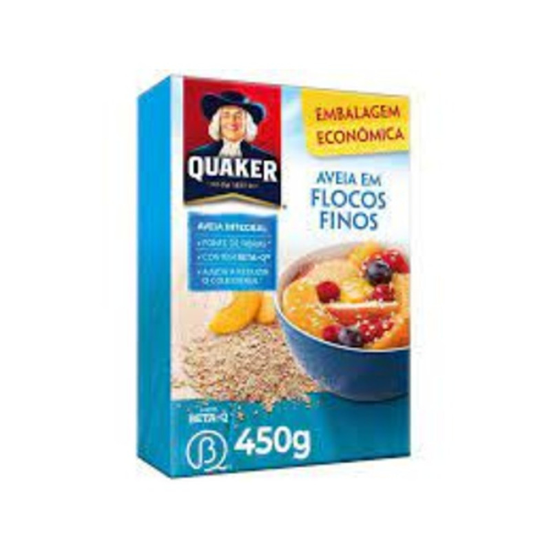 AVEIA QUAKER FLOCOS FINOS 450g
