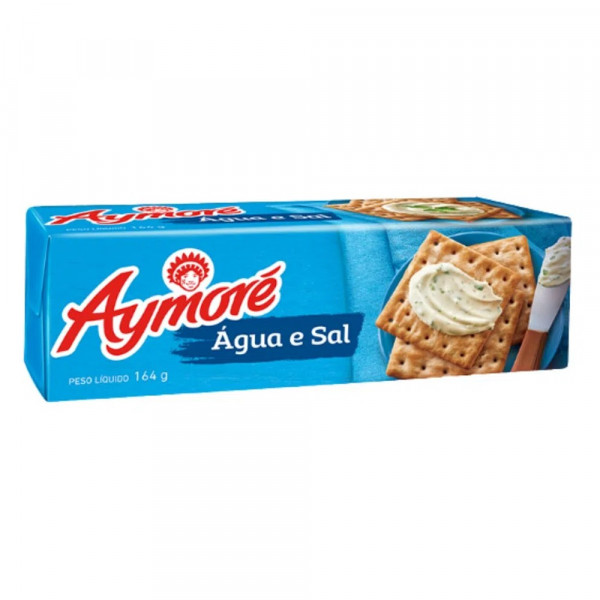 BISCOITO AYMORE AGUA E SAL  164g *SEM ESTOQUE FÍSICO*
