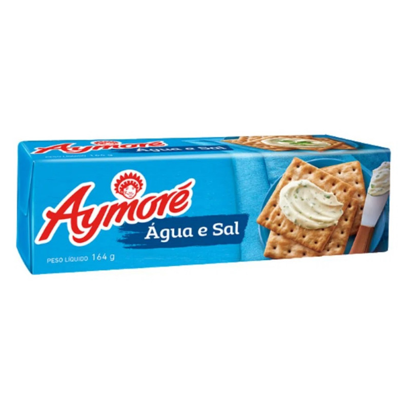 BISCOITO AYMORE AGUA E SAL  164g *SEM ESTOQUE FÍSICO*