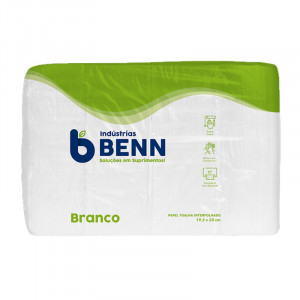 PAPEL TOALHA INTERFOLHADO BENN BRANCO II 19,5x20x1000Fl (VERDE) REF: 3490