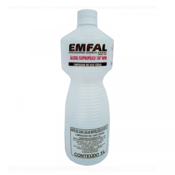 ALCOOL LIQUIDO ISOPROPILICO EMFAL  1L