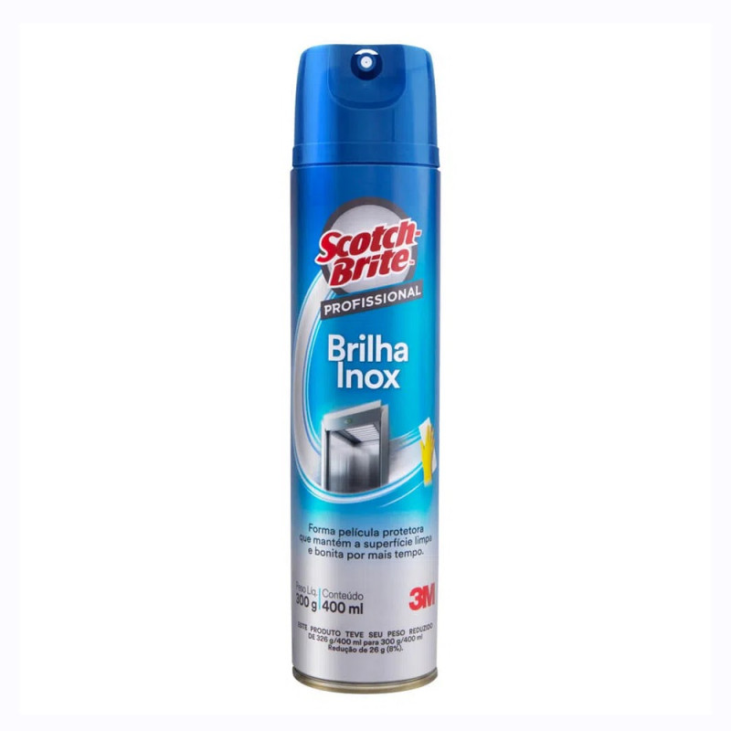 BRILHA INOX AERO SCOTCH BRITE 3M 400ml BRILHA INOX AERO SCOTCH BRITE 3M 400ml