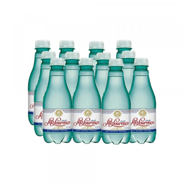 AGUA MINERAL SAO LOURENCO COM GAS  12x300ml