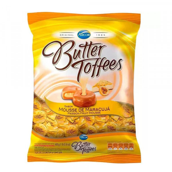 BALA BUTTER TOFFEES MARACUJA  500g