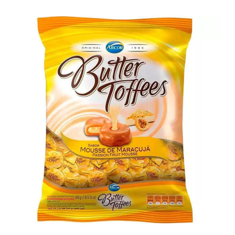 BALA BUTTER TOFFEES MARACUJA  500g