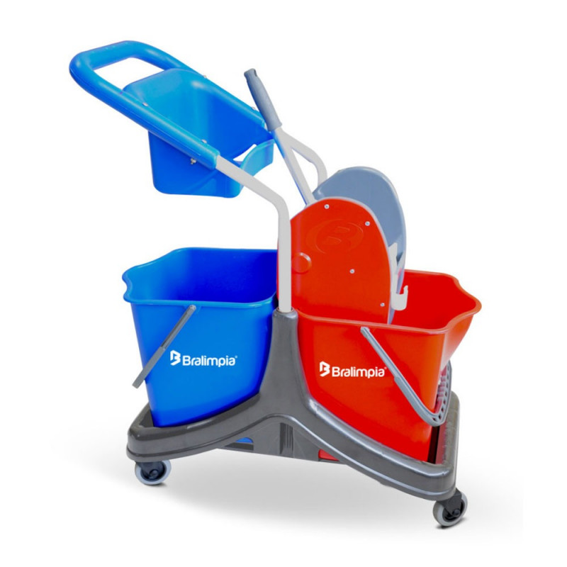 CONJUNTO DOBLO BALDE AZUL/VERMELHO  50L
