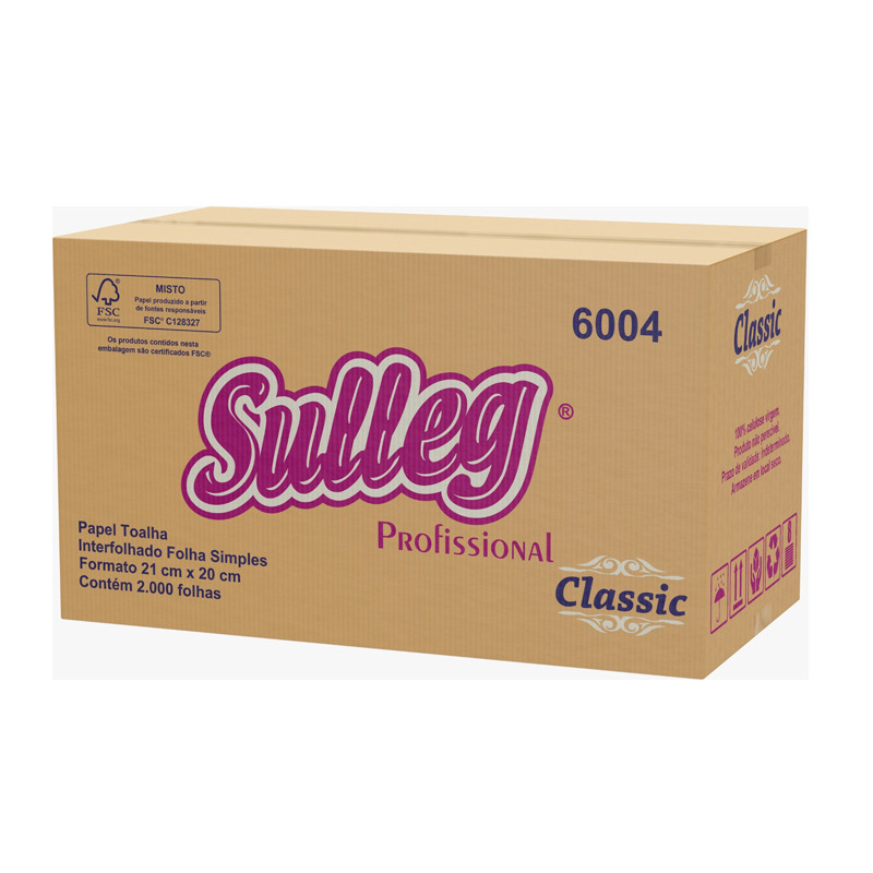 PAPEL INTERFOLHADO SULLEG CLASSIC FS  20x21 100 Cel 2000Fl  Ref.6004