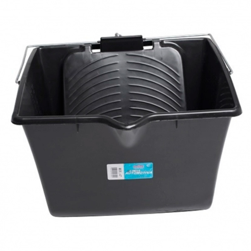 BALDE PLASTICO ODIM QUADRADO PRETO  15L