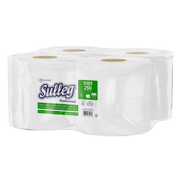 PAPEL HIGIENICO ROLAO SULLEG FD 8x250m REF.5101