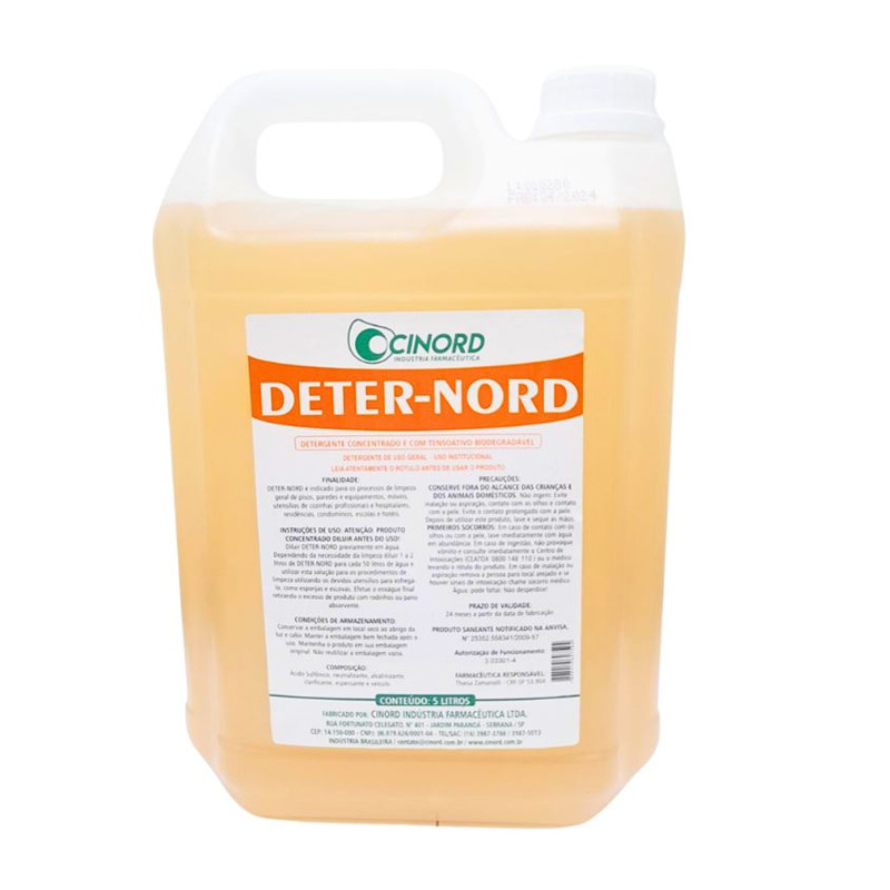 DETERGENTE HOSPITALAR NEUTRO NORD CINORD  5L