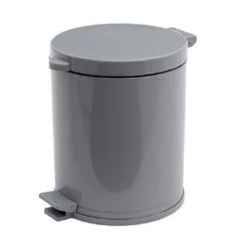 LIXEIRA VIEL METAL PEDAL CESTO CINZA  10L REF: 3562