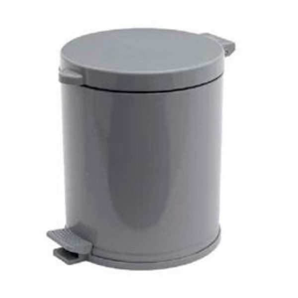 LIXEIRA VIEL METAL PEDAL CESTO CINZA  10L REF: 3562