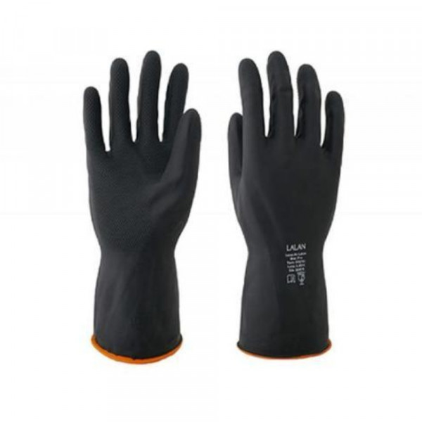 LUVA LALAN LATEX MAX PRO PRETA  M