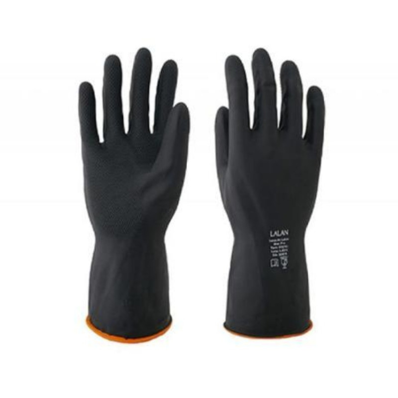 LUVA LALAN LATEX MAX PRO PRETA  M