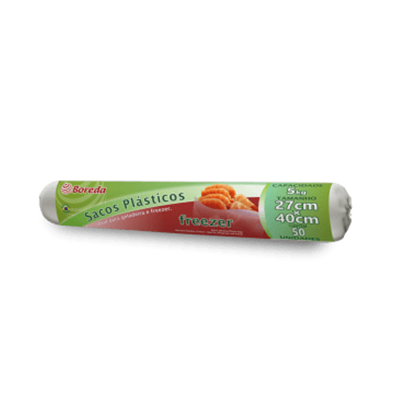 SACO FREEZER BOREDA  27x40cm  5Kg  50Un