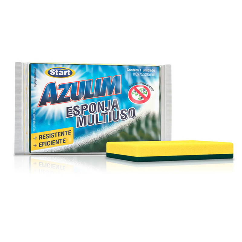 ESPONJA DUPLA FACE AZULIM START UNITARIA