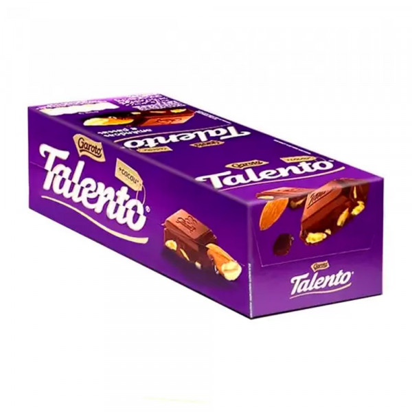 CHOCOLATE TALENTO MINI AMENDOA ROXA  15x25g
