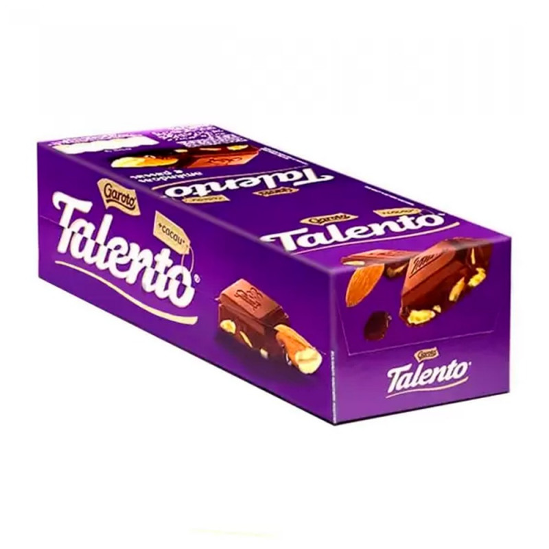CHOCOLATE TALENTO MINI AMENDOA ROXA  15x25g