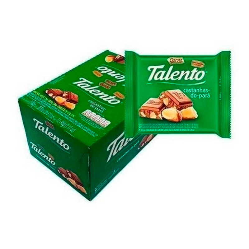 CHOCOLATE TALENTO MINI CASTANHA PARA  15x25g