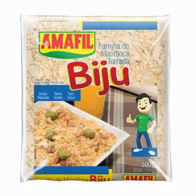 FARINHA MANDIOCA AMAFIL BIJU TORRADA  500g