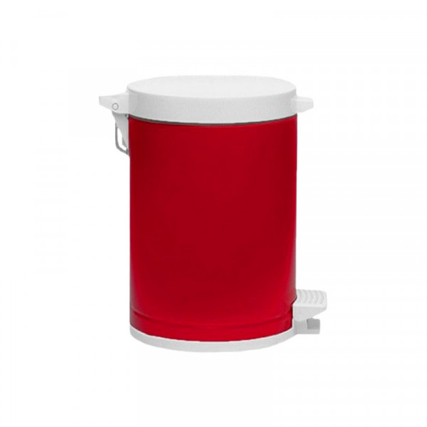 LIXEIRA PLASTICO VIEL PEDAL CESTO VERMELHA  10,5L REF: 3575