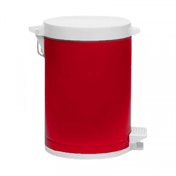 LIXEIRA PLASTICO VIEL PEDAL CESTO VERMELHA  10,5L REF: 3575