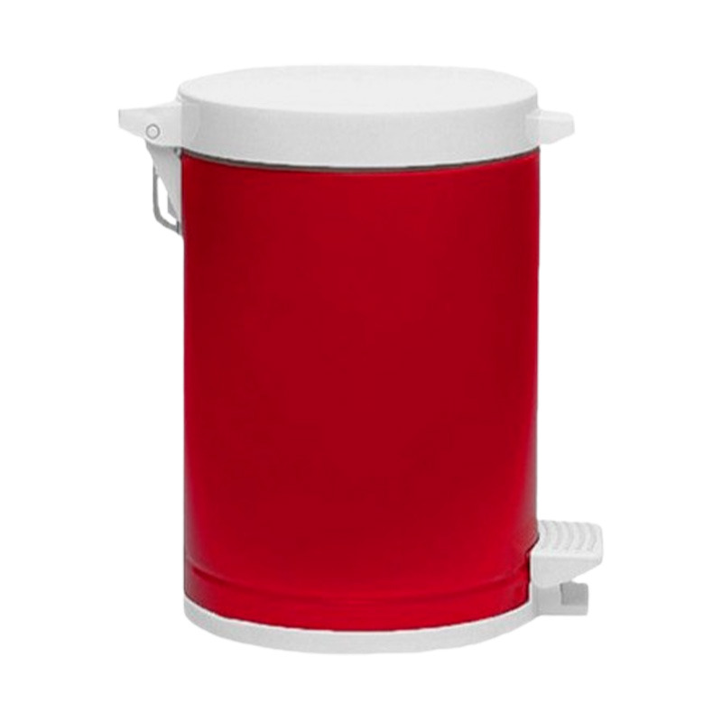 LIXEIRA PLASTICO VIEL PEDAL CESTO VERMELHA  10,5L REF: 3575