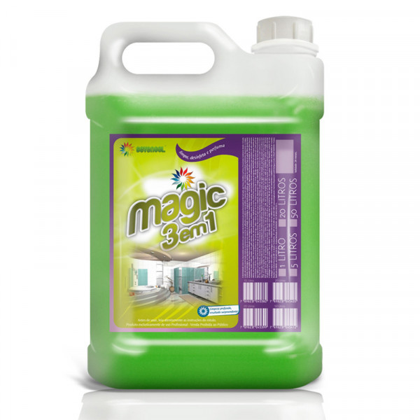 LIMPADOR PERFUMADO CONCENTRADO SEVEM MAGIC TRADICIONAL 3x1 5L 1:80