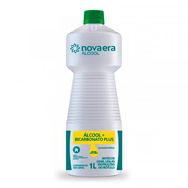 ALCOOL LIQUIDO 46% NOVA ERA + BICARBONATO  1L