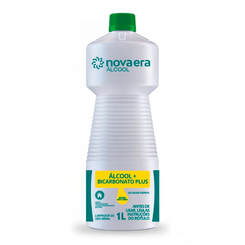 ALCOOL LIQUIDO 46% NOVA ERA + BICARBONATO  1L