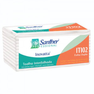 PAPEL TOALHA INTERFOLHADO SANTHER INOVATTA FD 21x21,5cm 2400Fls  REF: ITI02