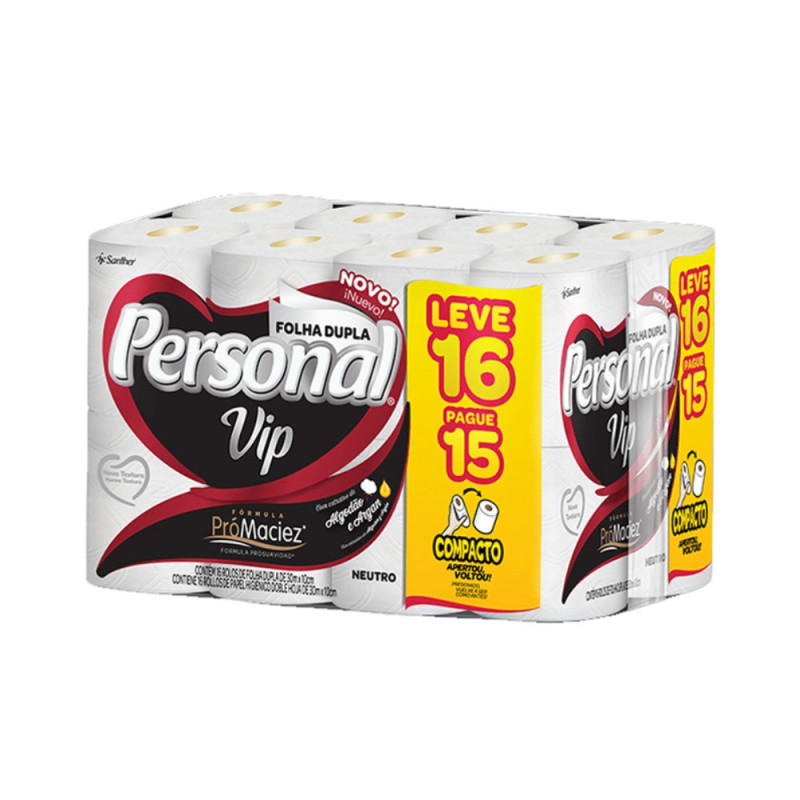 PAPEL HIG PERSONAL VIP FD  30m L16 P15Un PVC15