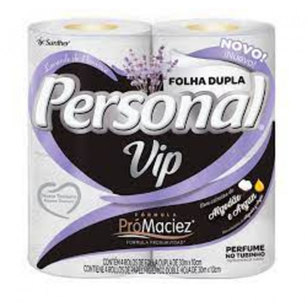 PAPEL HIG PERSONAL VIP FD 30x4Un LAVANDA PVP44