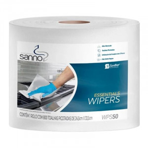 WIPER SANTHER SANNO ESSENTIALS ROLO BRANCO 24x800Fls  33,5Cm WPS50